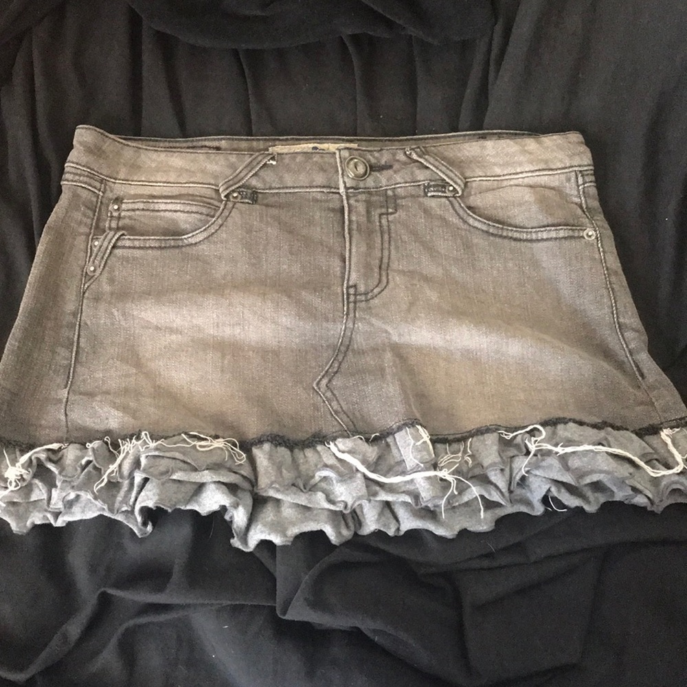 Light Grey Denim Skirt!!